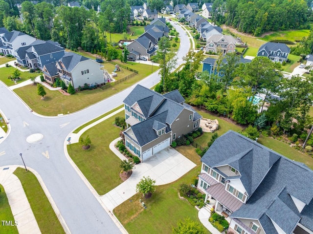 drone / aerial view featuring a residential view