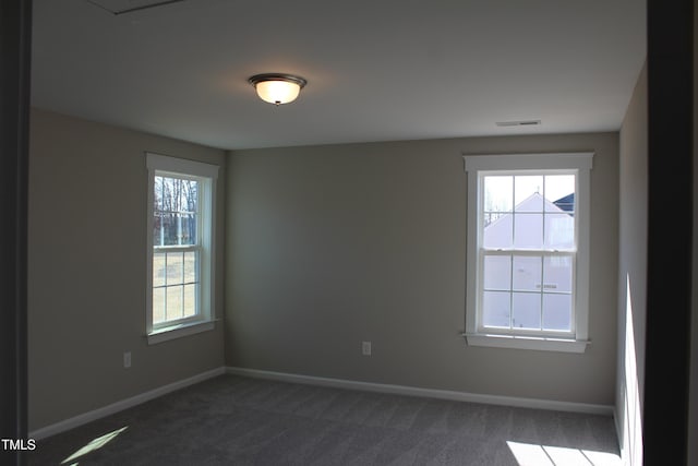 view of carpeted empty room