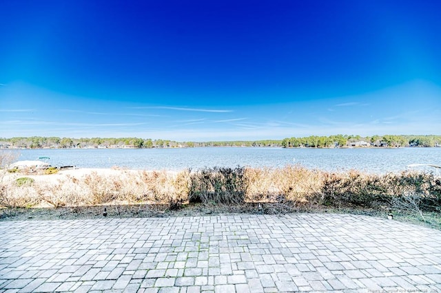 view of water feature