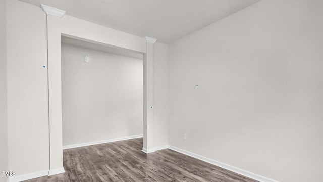 1009 Ocean Ct, Carthage, NC 28327 - spare room featuring wood finished floors and baseboards