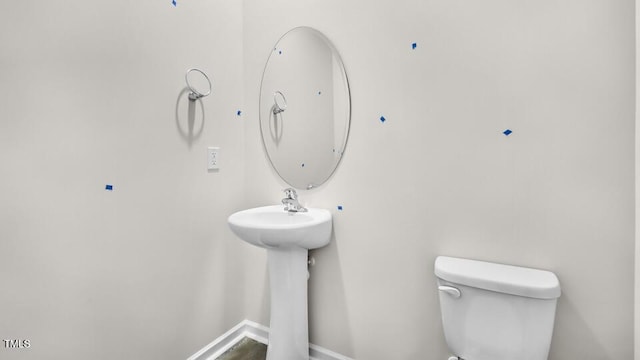 1009 Ocean Ct, Carthage, NC 28327 - bathroom with toilet and baseboards