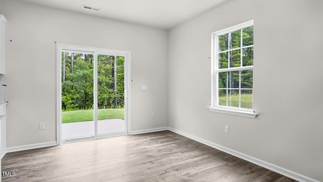 1009 Ocean Ct, Carthage, NC 28327 - spare room with baseboards and wood finished floors