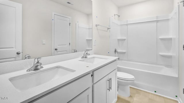 1009 Ocean Ct, Carthage, NC 28327 - bathroom with double vanity and tub / shower combination