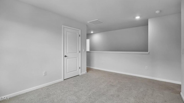 989 Ocean Ct, Carthage, NC 28327 - carpeted spare room with a smoke detector and recessed lighting