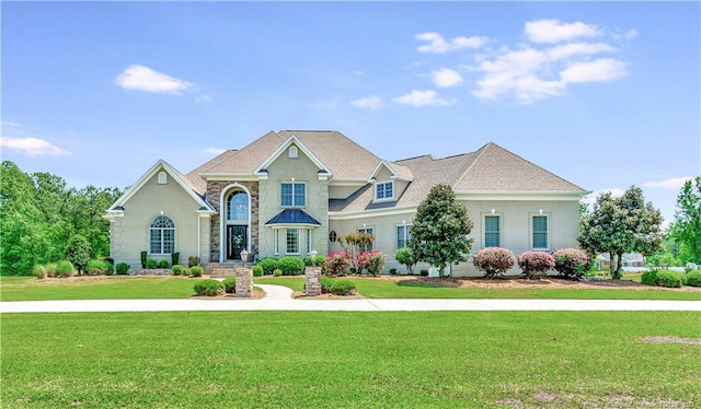 view of front of property with a front yard