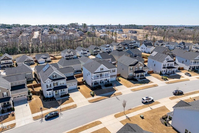 birds eye view of property featuring a residential view