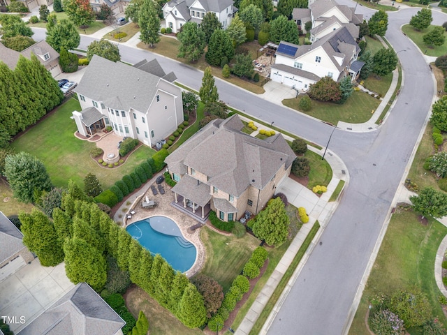 bird's eye view featuring a residential view