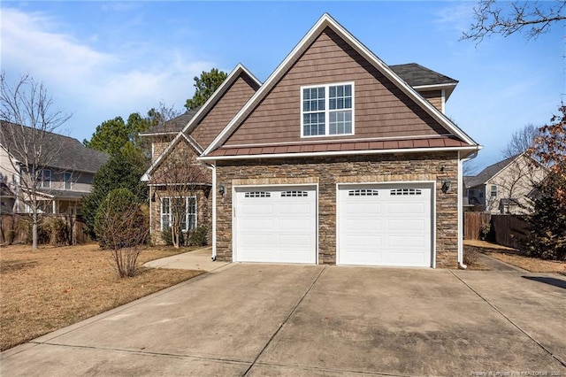 view of front of home featuring a garage