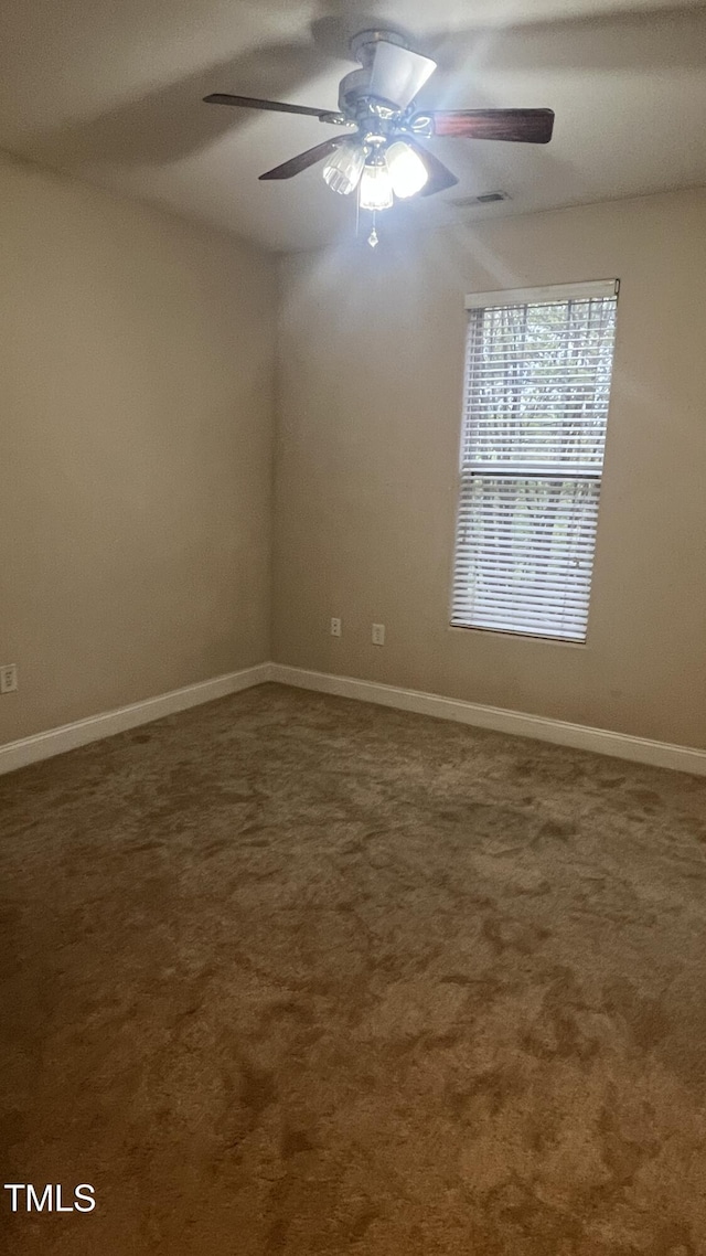 1828 Parkside Village Dr, Clayton, NC 27520 - carpeted empty room featuring ceiling fan and baseboards
