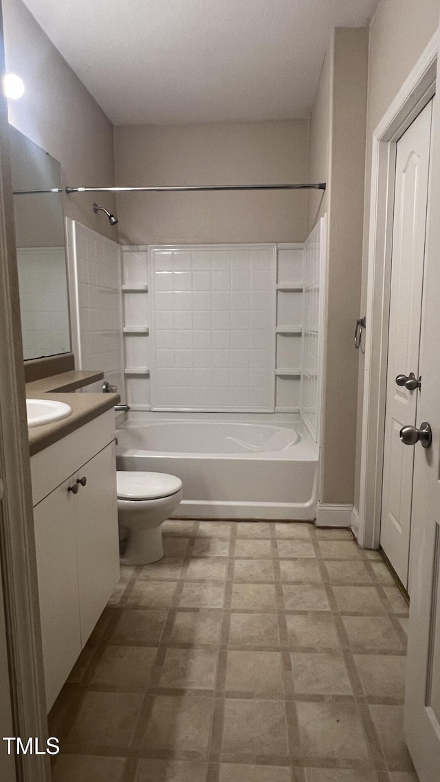 1828 Parkside Village Dr, Clayton, NC 27520 - full bath with toilet, washtub / shower combination, tile patterned floors, and vanity