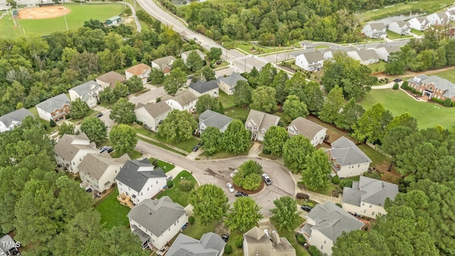 drone / aerial view featuring a residential view