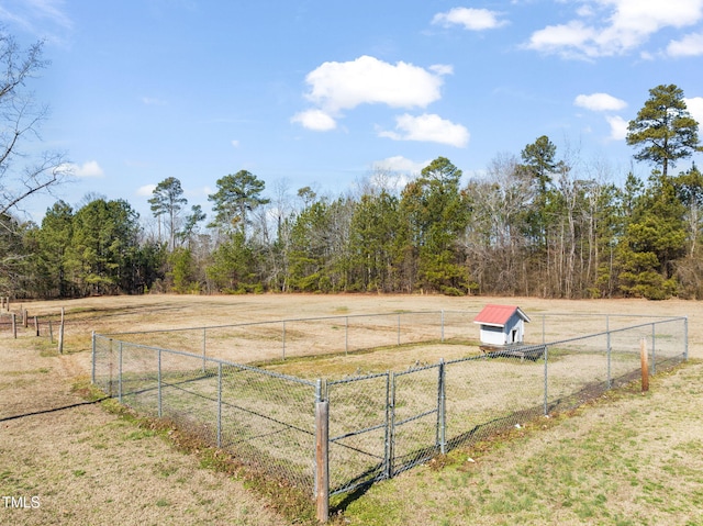 view of yard featuring a rural view