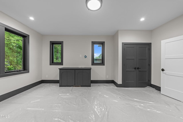 2305 Turners Aly, Raleigh, NC 27607 - unfurnished bedroom with baseboards and recessed lighting