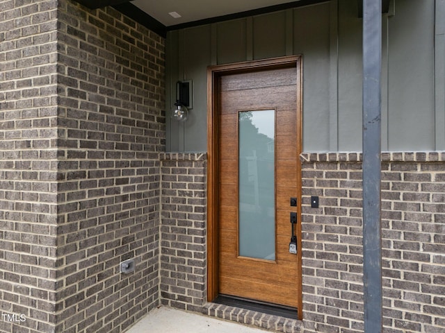 2305 Turners Aly, Raleigh, NC 27607 - doorway to property featuring brick siding
