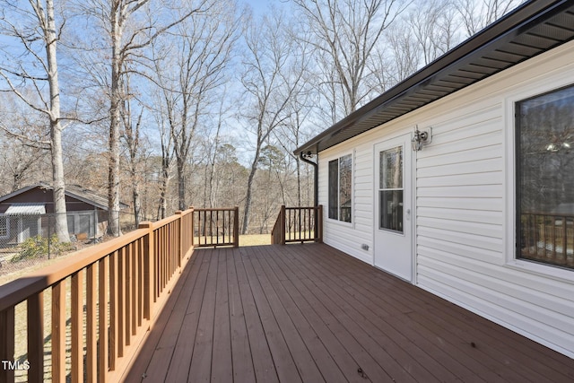 view of wooden terrace