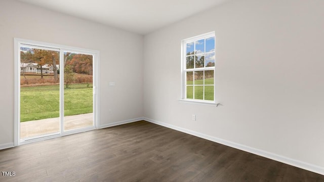 139 Ethel Ln, Angier, NC 27501 - unfurnished room featuring dark wood-type flooring and baseboards