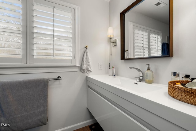 bathroom featuring vanity