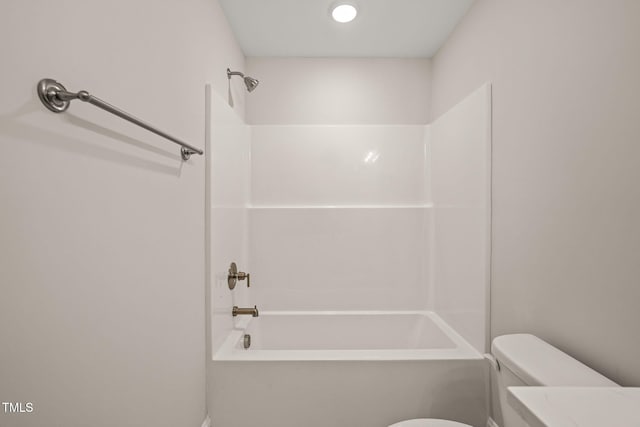 full bath with  shower combination and toilet