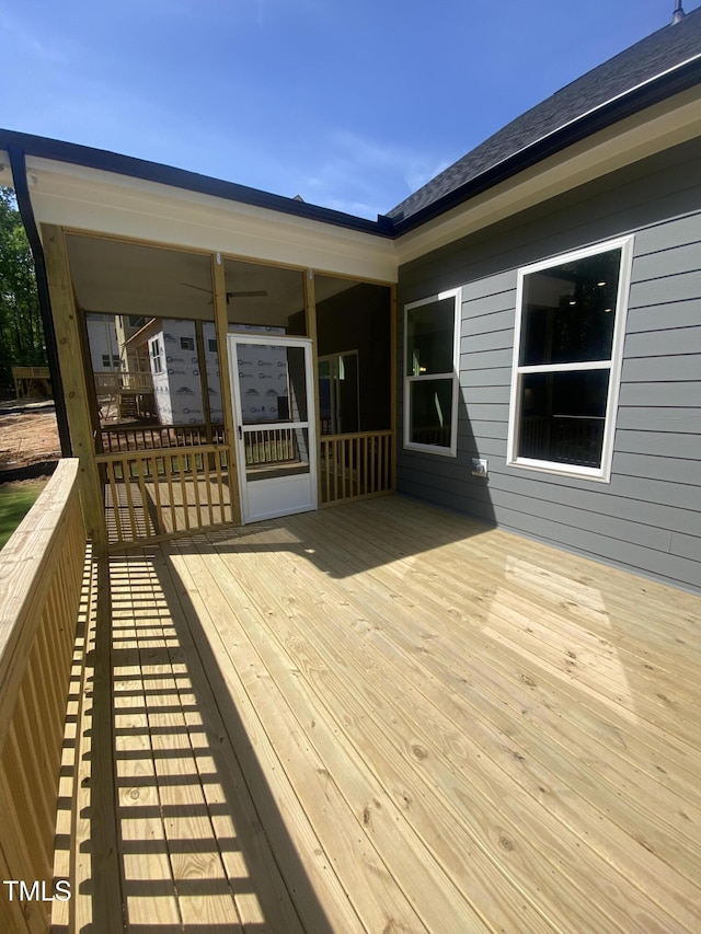 view of wooden terrace
