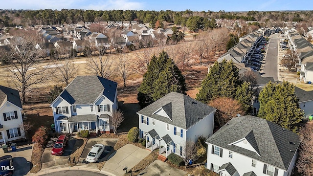 drone / aerial view with a residential view