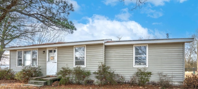 view of ranch-style home