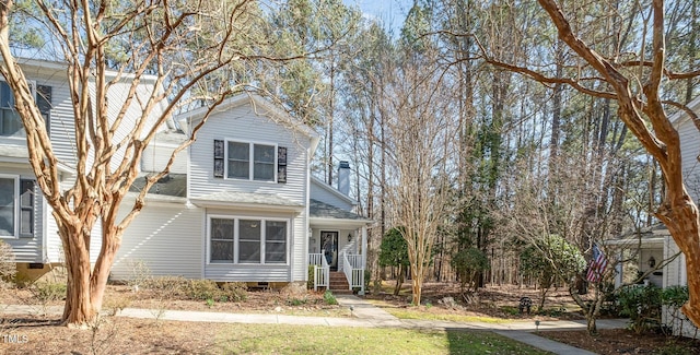 traditional home with crawl space