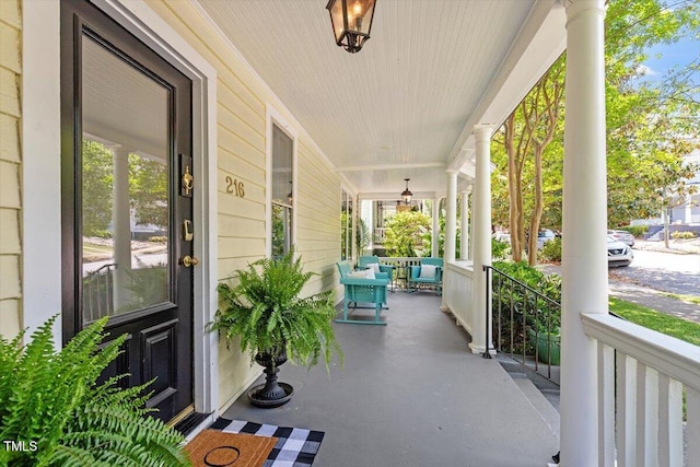 216 N Bloodworth St, Raleigh, NC 27601 - view of patio with covered porch