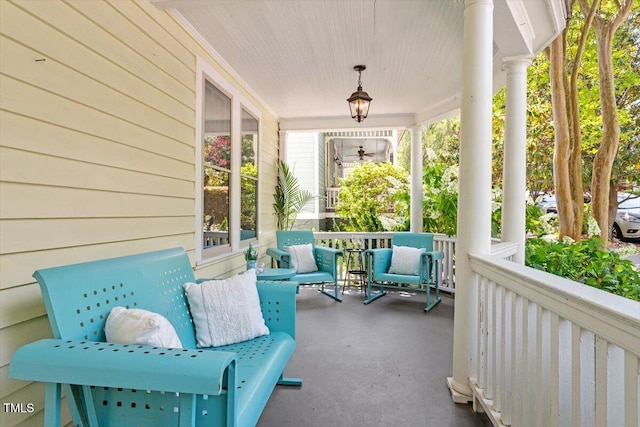 216 N Bloodworth St, Raleigh, NC 27601 - view of patio / terrace with a porch