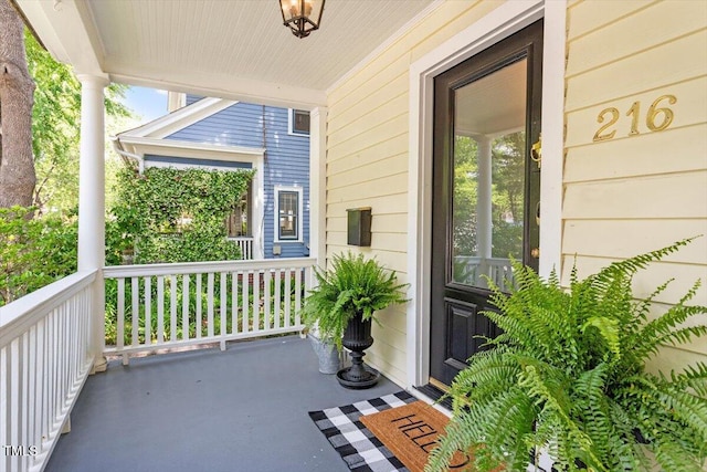 216 N Bloodworth St, Raleigh, NC 27601 - view of patio / terrace featuring a porch
