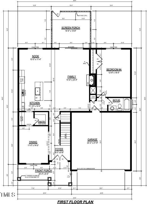 3521 Amelia Grace Dr Lot 67, Fuquay Varina, NC 27526 - property floor plan