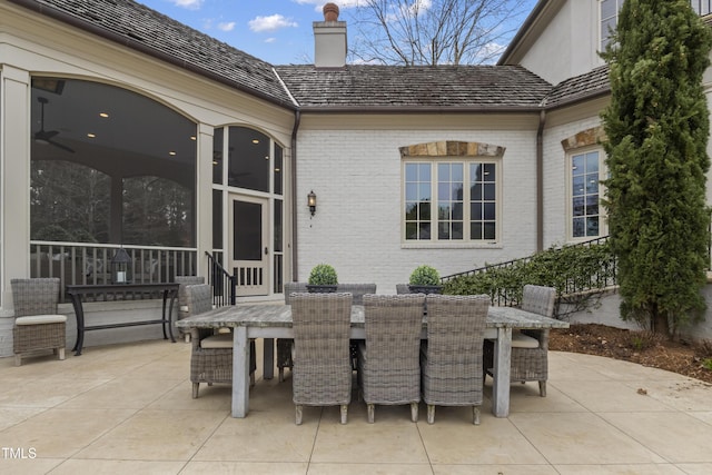 view of patio / terrace featuring outdoor dining space