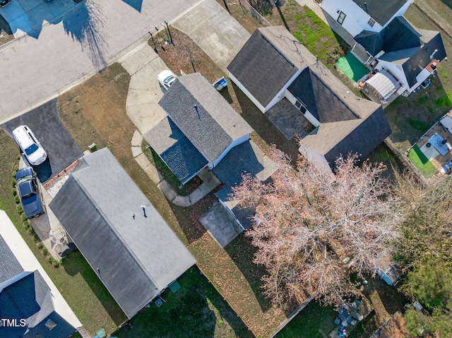 bird's eye view with a residential view