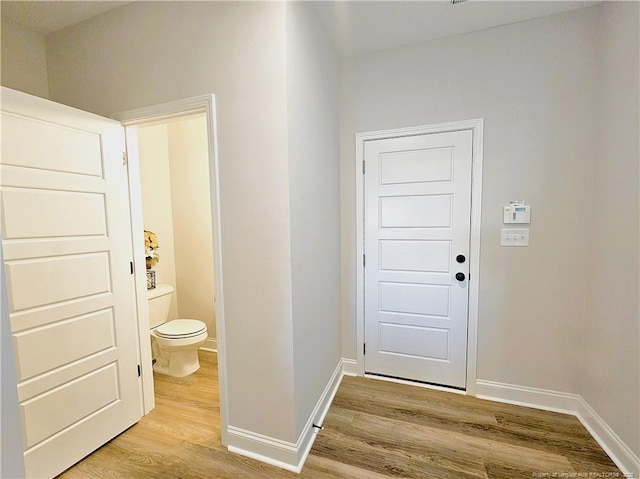 interior space featuring light hardwood / wood-style floors