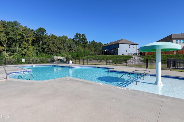 view of pool with a patio