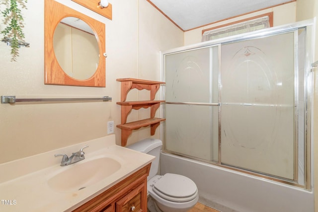 811 Queens St NW, Lenoir, NC 28645 - bathroom featuring vanity and enclosed tub / shower combo