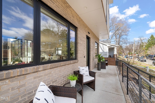 view of balcony