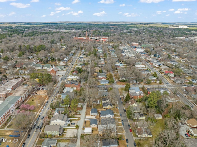 aerial view featuring a residential view