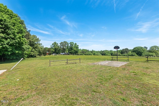 620 Mcghees Mill Rd, Roxboro, NC 27574 - view of yard featuring fence and a rural view