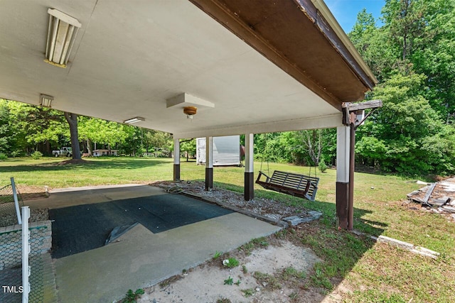 620 Mcghees Mill Rd, Roxboro, NC 27574 - view of patio / terrace featuring a carport