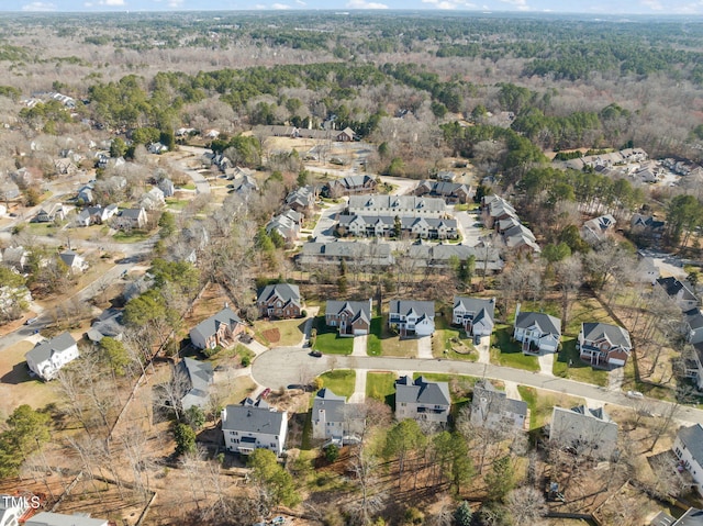 bird's eye view featuring a residential view