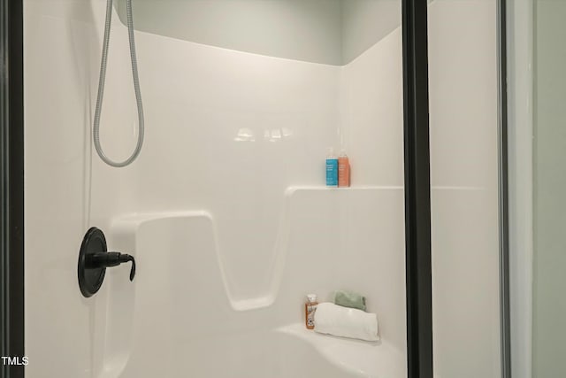 room details with a shower