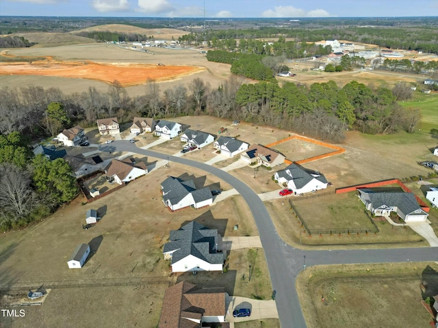 bird's eye view featuring a residential view