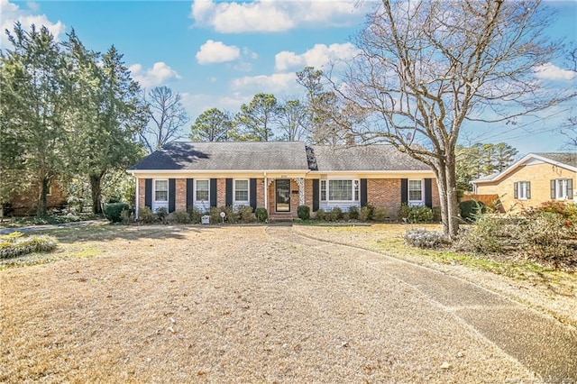 view of ranch-style house