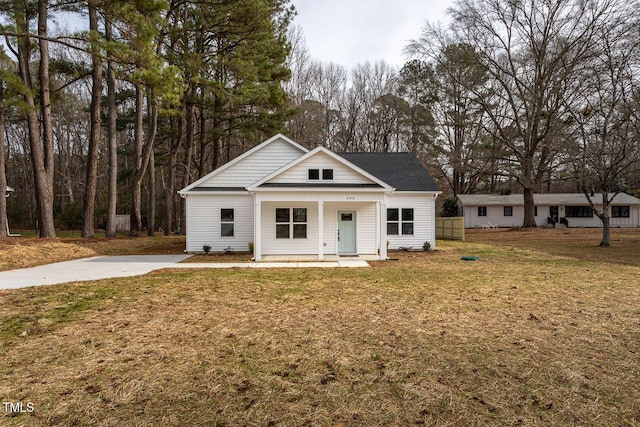 00 Cedar Grove Church Rd, Roxboro, NC 27574 - view of front of property with a front lawn and a porch