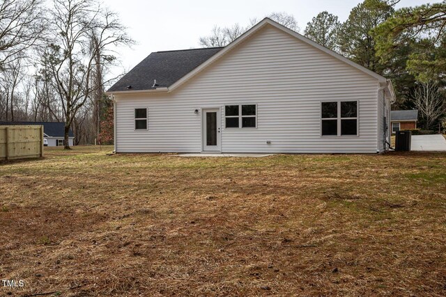 00 Cedar Grove Church Rd, Roxboro, NC 27574 - back of house featuring a lawn