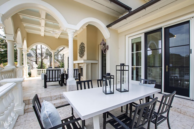 view of patio / terrace featuring outdoor dining space