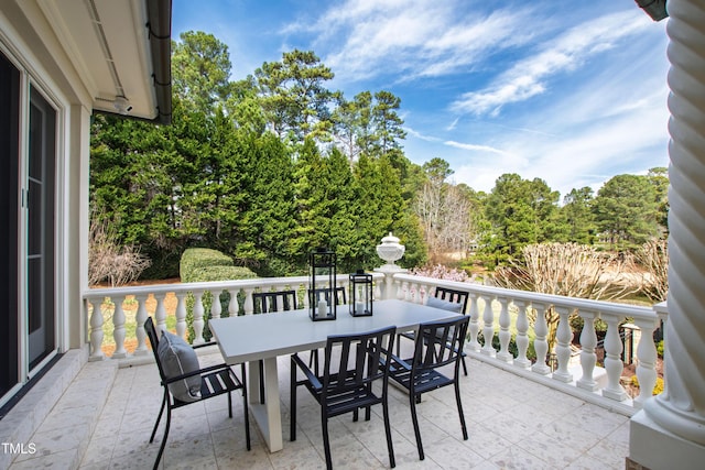 view of patio / terrace featuring outdoor dining space