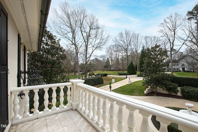 view of balcony