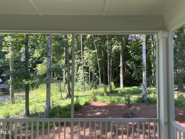 5036 Trotter Dr, Raleigh, NC 27603 - view of unfurnished sunroom