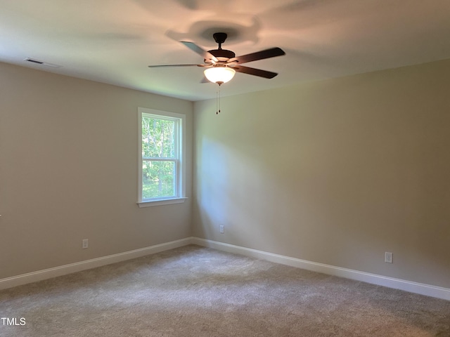5036 Trotter Dr, Raleigh, NC 27603 - unfurnished room featuring a ceiling fan and light colored carpet